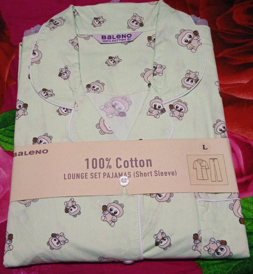 Original baleno sleepwear (Category: Undergarments & Loungewear) located in San Juan City. Submitted by mnj29 (Listing ID 1410553351, Image 3). Description: original brandnew pm me ur size then send ko sayo mga available design sa iyong size 🙂 size: small medium large xl at Mai plus size pako.