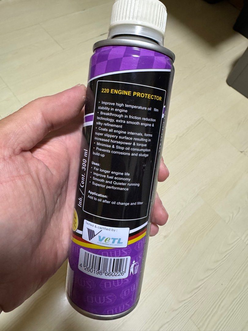 OWS Engine Protector (Category: Fluids & Additives) located in Singapore. Submitted by ckh98258 (Listing ID 1410567606, Image 2). Description: OWS Engine Protector Price listed is for 1 bottle Quantity: 7 bottles available Only if you take all 7 bottles price will be $16/ea. Self collect at listed loc or loc at my convenience. .