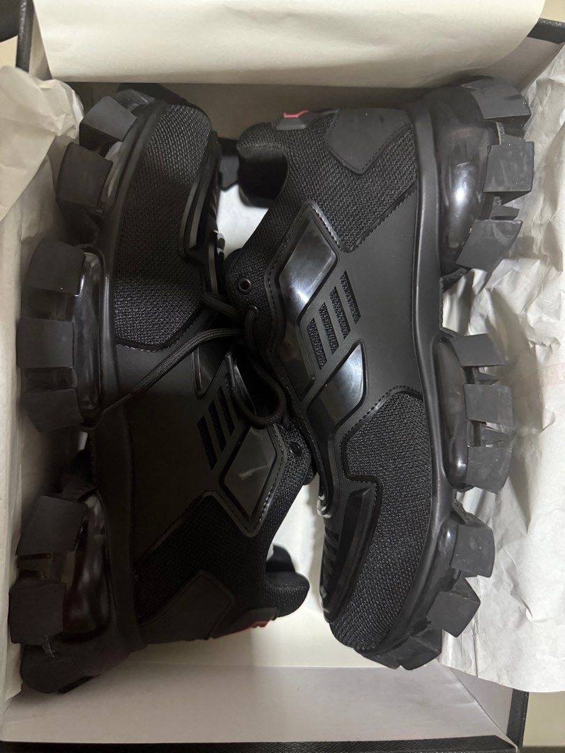 Prada cloudbust thunder shoes (Category: Sneakers) located in Koronadal. Submitted by coodd (Listing ID 1410612112, Image 2). Description: - Prada Monolith sneakers - Chunky rubber sole - Mesh and leather upper - Prada logo on the side - Comes with original box.