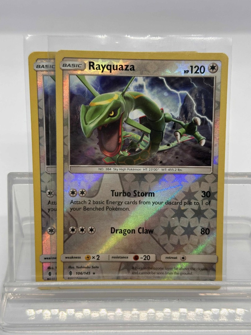 Rayquaza [Reverse Holo] #106 Pokemon Guardians Rising, Hobbies & Toys ...