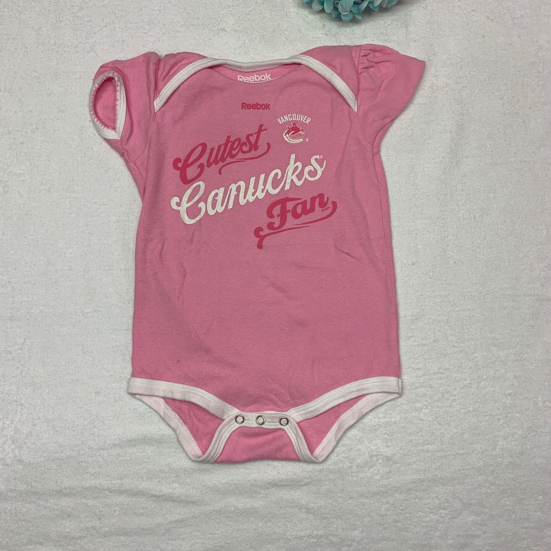Reebok : Cutest Canucks Fan Set (24 mos) (Category: Babies & Kids Fashion) located in Quezon City. Submitted by hidden.panda (Listing ID 1410659782, Image 3). Description: * Original brand from Reebok and Agoo * From Vancouver Canada * perfect for Hockey fans * bottoms are a different brand by pairs nicely * RFS : outgrown #Hockey #Winter #canucks .