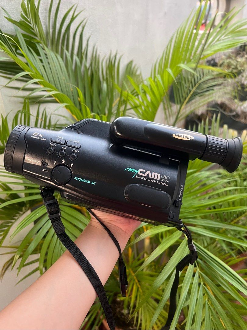 Samsung MyCam VP-U10 8mm Video Camcorder Vintage Retro Camera (Category: Video Cameras) located in Las Pinas. Submitted by cartelle (Listing ID 1410635615, Image 1). Description: Name your price. This is UNTESTED, selling on an as is basis. Not sure if working. No physical defects seen upon inspection. Found while decluttering. Includes battery. .