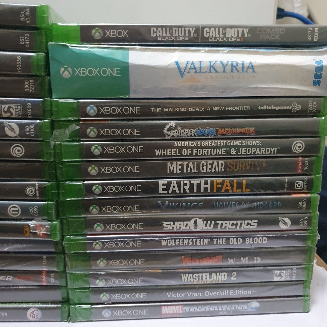 Selling 30 Original Xbox One Microsoft Video Games (Category: Xbox) located in Quezon City. Submitted by itemsforadoption (Listing ID 1410665695, Image 3). Description: Item: Selling 30 Original Xbox One Microsoft Video Games Pricelist: 200 - Fifa 15 *sealed 250 - Fifa 18 250 - PES 2015 Pro Evolution Soccer 250 - Lichdom Battlemage *sealed but has tear in seal 300 - Outcast Second Contact *sealed 300 - Xcom 2 *sealed but has small tear in seal 30
