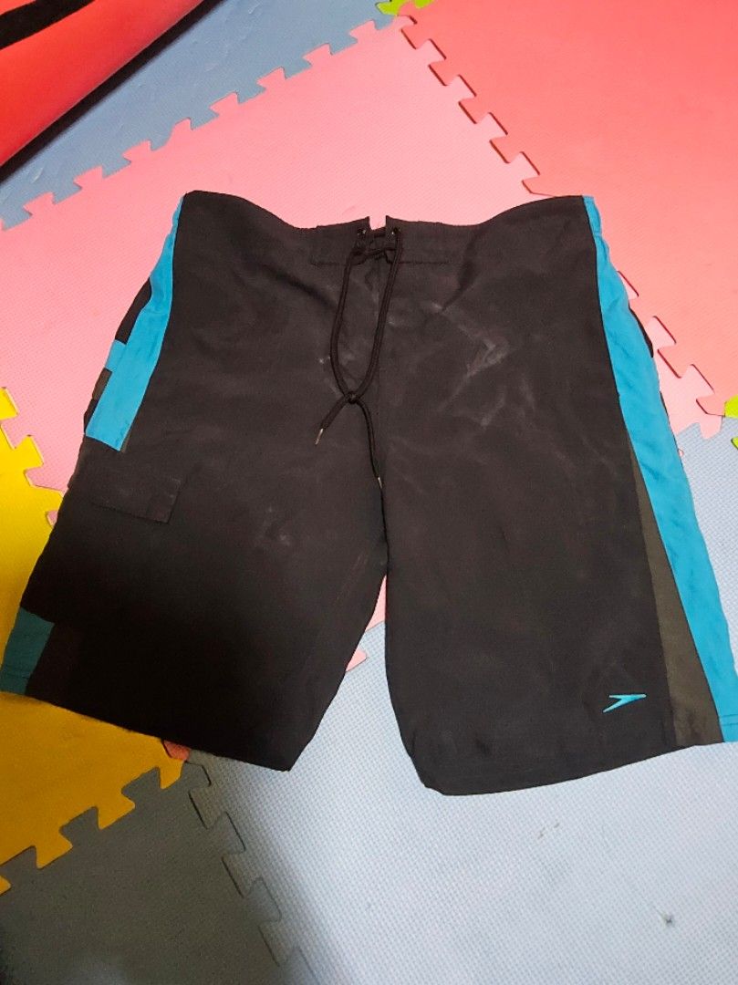 2 Swim Trunks Bundle | Size L–XL | (Category: Swim Trunks & Board Shorts) located in Pasig City. Submitted by qwerty1026 (Listing ID 1410579443, Image 3). Description: Get beach- or pool-ready with this 3-piece swimwear set in excellent pre-loved condition: ✅ Speedo Rash Guard- short sleeve (Size L) – Authentic, anti-UV protection, quick-dry (SOLD) ✅ Speedo Swim Trunks (Size XL) – Classic black/blue with logo ✅ Q Club London Swim Trunks (Size XL)