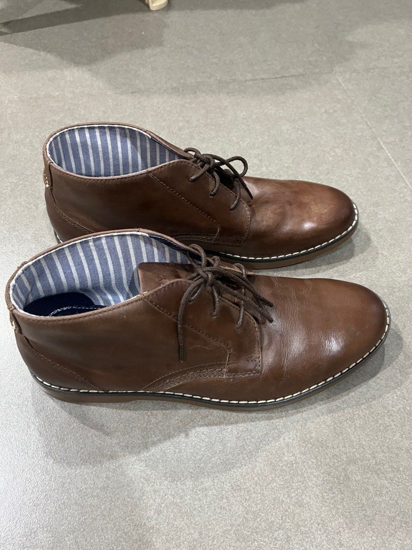 Sperry Brown Leather Chukka Boots (Category: Boots) located in Makati City. Submitted by guerrero.dos (Listing ID 1410663567, Image 3). Description: - Sperry Men’s Brown Leather Chukka Boots - Fits US size 10 to 10.5 (I’m 10.5) but shoes are labelled as 9M - Used twice - No box - Bought September 2025 for 6k; used for dinner events last September and October 2025 then stored; cleaned at Clean Pro 3.60 Makati December 17 - Reason for selling: movi
