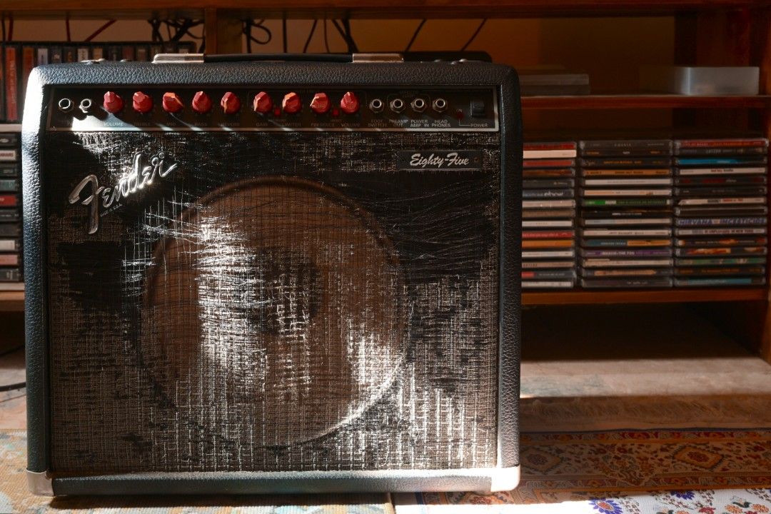 Vintage Fender 85 solid state not tube Fender guitar amplifier (Category: Musical Instruments) located in Manila. Submitted by kenneth.tordesillas (Listing ID 1410630058, Image 1). Description: Excellent working functional amp! Sounds good and everything works! Only used at home. Great cleans, excellent reverb, fantastic distorted sound, lots of input jack functions Famously used by Jonny Greenwood during Radiohead's early days. Only flaw as you 