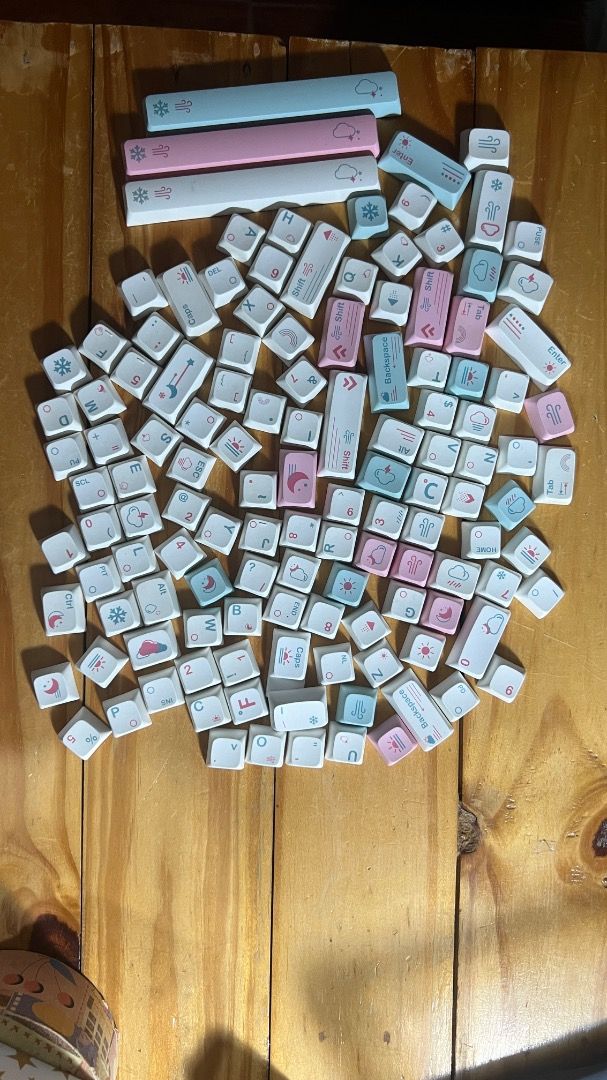 Weather Keycaps - 132 keys PBT/ XDA profile (Category: Computer Keyboard) located in Lipa City. Submitted by declutterstuff123 (Listing ID 1410711458, Image 1). Description: Very lightly used. Negotiable. ⭕️Everything Must Go! ⭕️Grouped items are for TAKE ALL. No individual selling. ⭕️All items sold as is basis. Manage expectations based on pictures. No return, no exchange. ⭕️SF will be shouldered by the buyer. Meet Ups - Makati: Ayala Circuit/JP