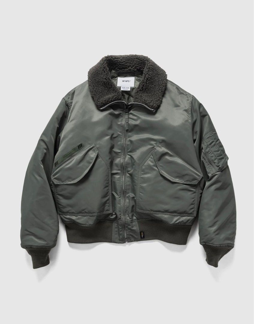 WTAPS ES / Jacket / Nylon. Satin. Cordura Olive Drab, 男裝, 外套及