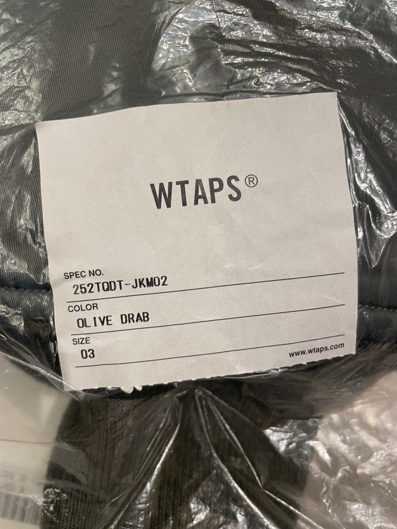 WTAPS ES / Jacket / Nylon. Satin. Cordura Olive Drab, 男裝, 外套及
