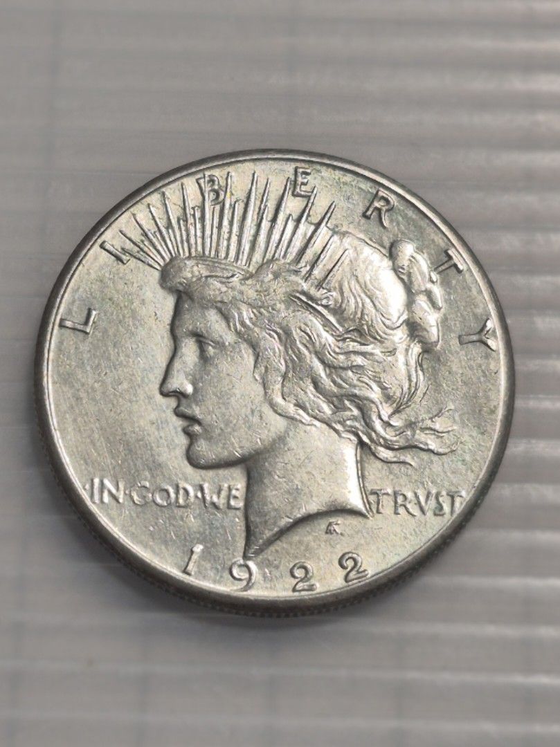1922年和平銀幣United States of America, 興趣及遊戲, 收藏品及紀念品, 錢幣- Carousell