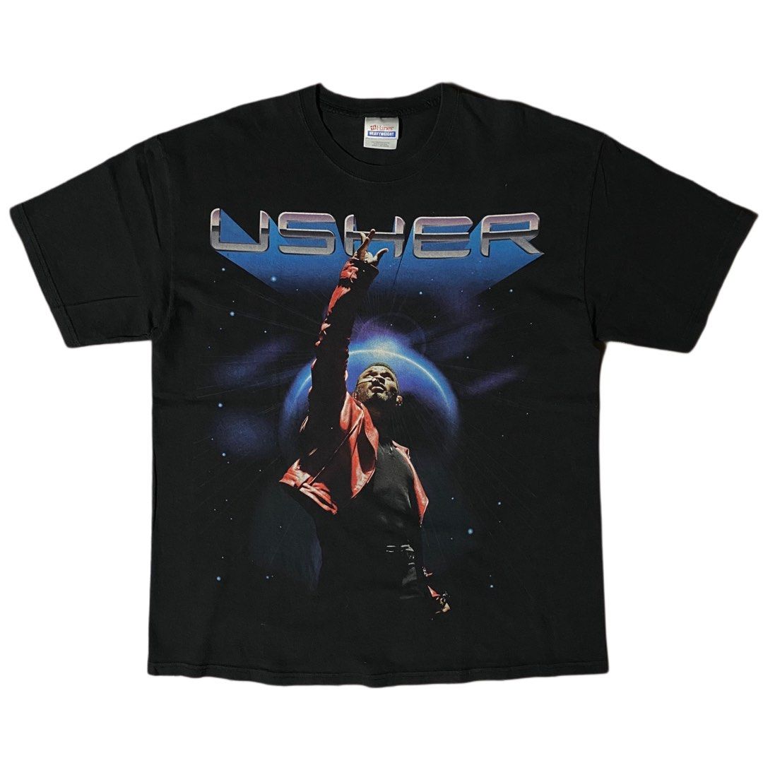 2011 Usher OMG Tour Tee Shirt L (Category: Tshirts & Polo Shirts ) located in San Fernando. Submitted by chlyddddd (Listing ID 1407429372, Image 1). Description: 2011 Usher OMG Tour Large on Hanes Heavyweight Tag Width - 21" Length - 28" Needs Wash Location: San Fernando, Pampanga MOP: GCash / Maya MOD: J&T.