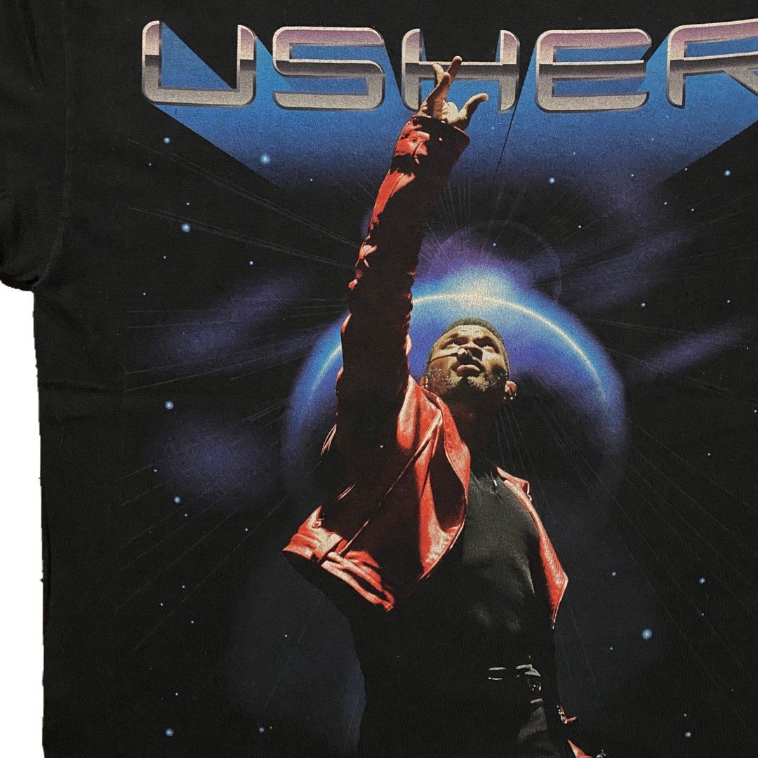 2011 Usher OMG Tour Tee Shirt L (Category: Tshirts & Polo Shirts ) located in San Fernando. Submitted by chlyddddd (Listing ID 1407429372, Image 3). Description: 2011 Usher OMG Tour Large on Hanes Heavyweight Tag Width - 21" Length - 28" Needs Wash Location: San Fernando, Pampanga MOP: GCash / Maya MOD: J&T.