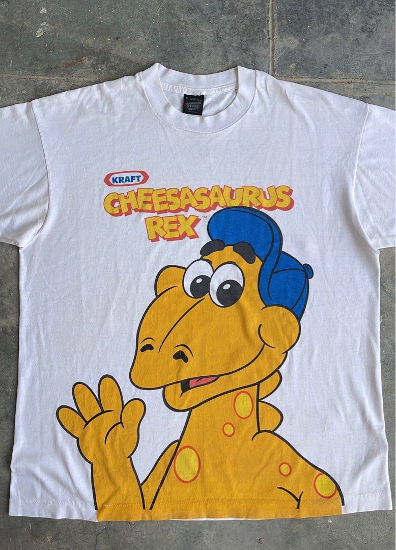 90s Kraft Cheesasaurus Rex, Men's Fashion, Tops & Sets, Tshirts & Polo ...