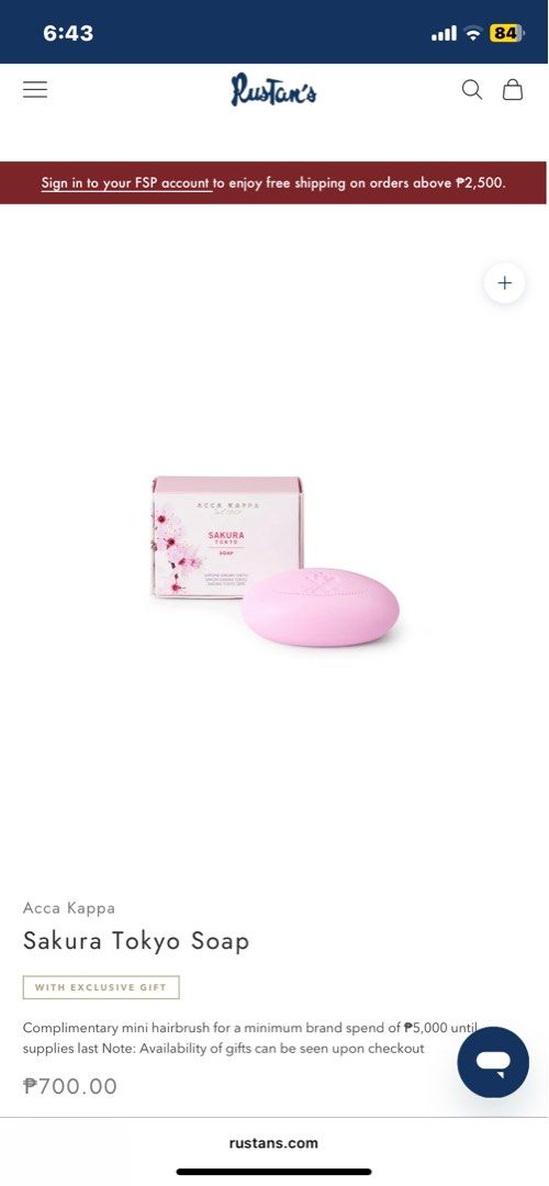 Acca Kappa Sakura Tokyo Soap (Category: Bath) located in Quezon City. Submitted by prelovedplusnew (Listing ID 1407485595, Image 2). Description: RFS: Extra (BRAND NEW with price tag) Original Price: 700Php Selling if for 600Php! No lowballers!! Every spring, millions of cherry petals fall all over the streets of Tokyo filling the air with its scent and the eyes with the immense charm of a thousand colors. A triple cold-milled soap formulated wit