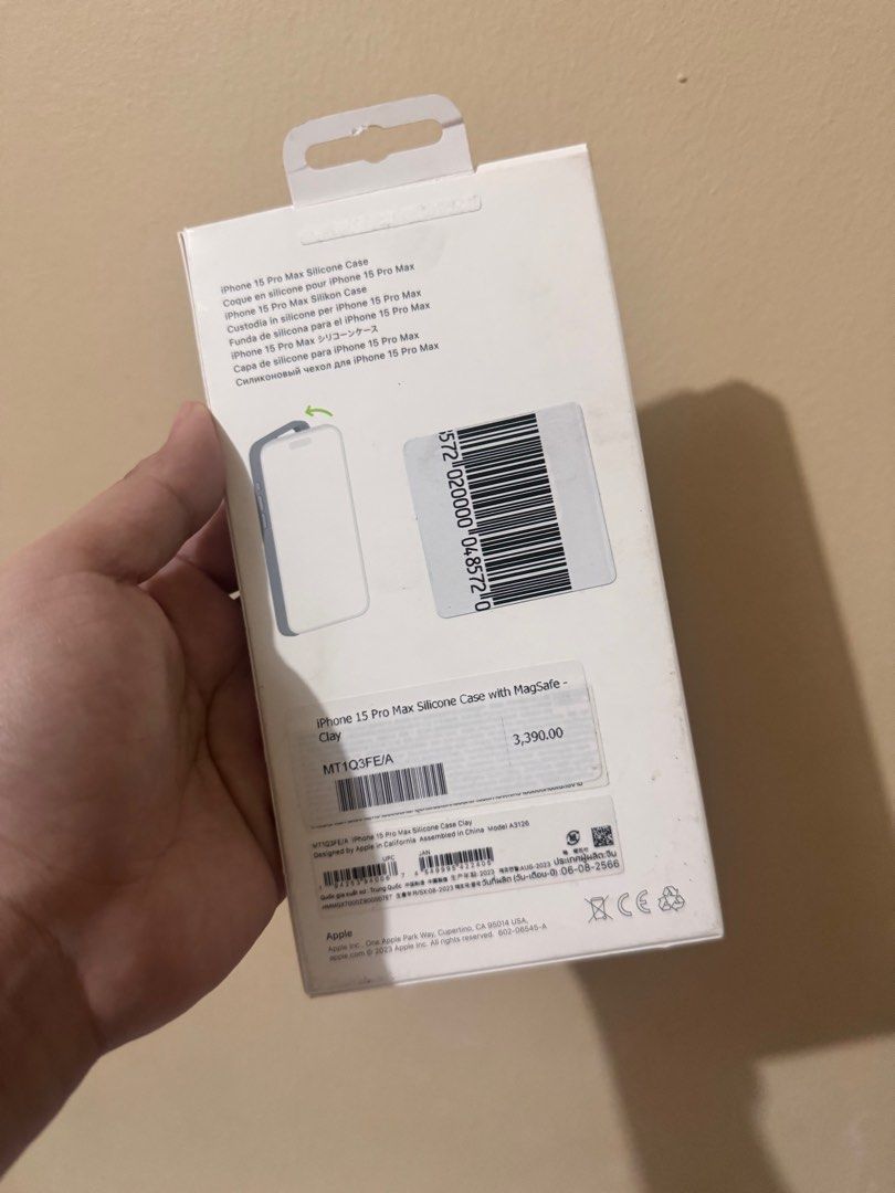 Apple Silicone Case in Clay (ip15promax) (Category: Cases & Sleeves) located in Muntinlupa City. Submitted by hannahbeeee (Listing ID 1407556544, Image 2). Description: .