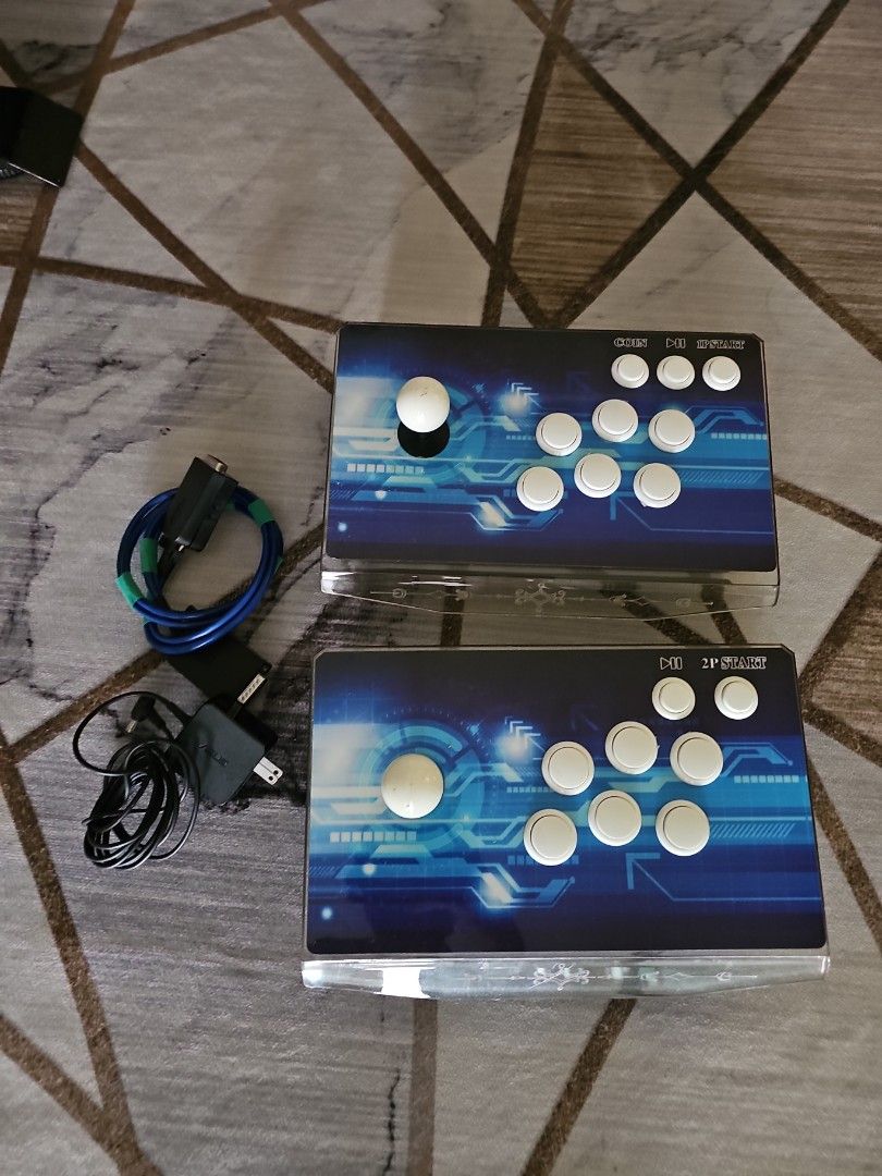 Arcade Console (Category: Others) located in Singapore. Submitted by weekian72 (Listing ID 1407417355, Image 1). Description: Refurbished with new mainboard, connecting cables. 2 players can play together. HDMI connection to TV. Tons of games like street fighter, three kindom, bomber man, etc. Power need a adapter. Self-collect at Kadaloor LRT. 7-days personal warranty. .