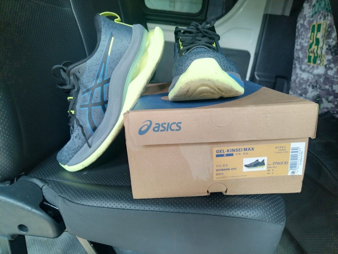 asics gel kinseimax (Category: Everything Else Others) located in Pasay City. Submitted by limapmap (Listing ID 1407408437, Image 1). Description: isang beses lang nagamit sa walking 12k sa mall size 9 reason for selling rong size.