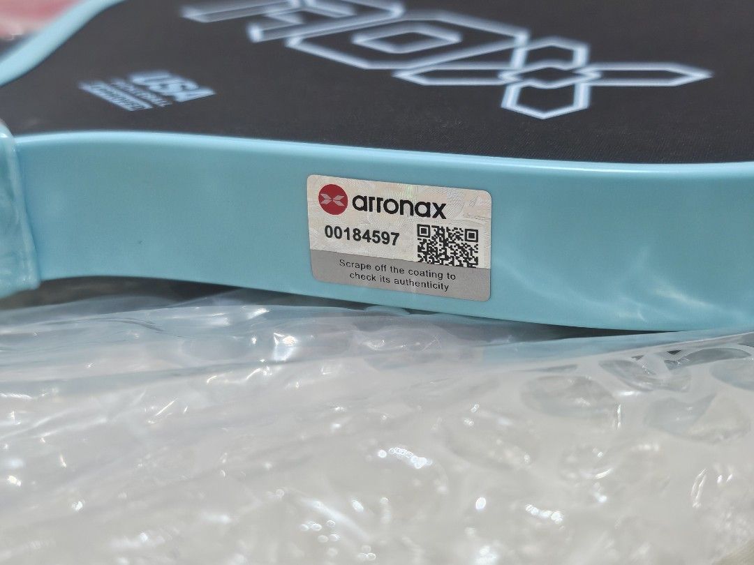 Authentic Arronax Pickleball Paddle Brandnew (Category: Racket and Ball Sports) located in Pasig City. Submitted by lr.authentics (Listing ID 1407413622, Image 3). Description: For Sale Only 101% Authentic and Brandnew Arronax Pickleball Paddle Carbon Fiber 16mm Rough Surface With Free Paddle Bag Selling price is 1.9k only Pickup or via courier Pm for Inquiries.