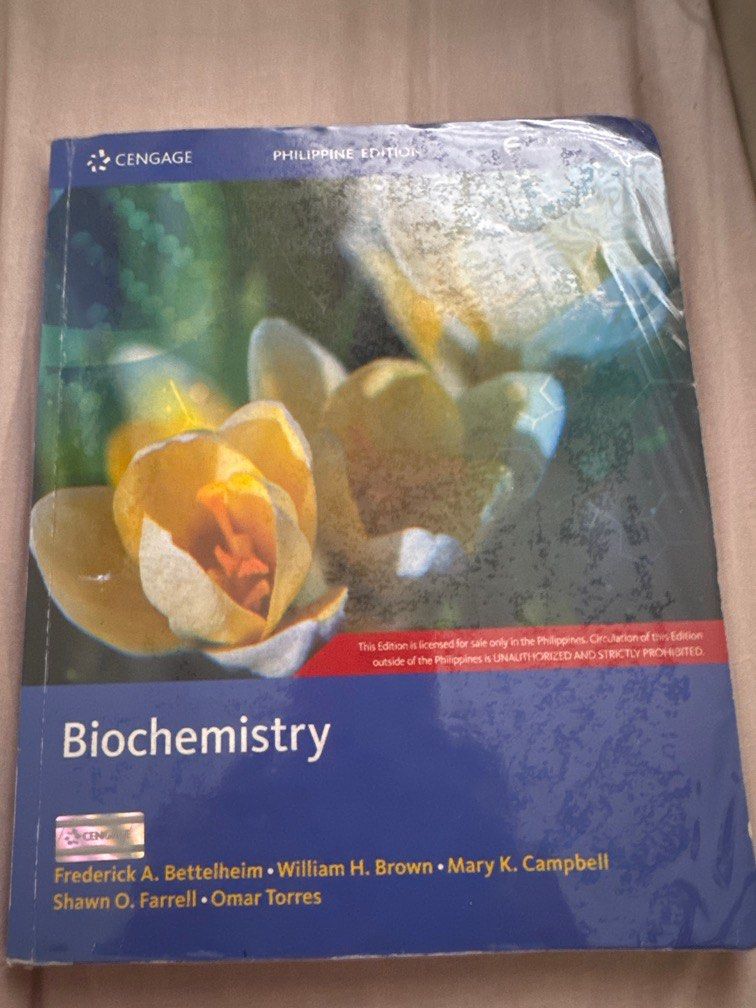 Biochemistry Philippine Edition (Category: Textbooks) located in Angeles City. Submitted by shewhosells_ (Listing ID 1407437307, Image 1). Description: .