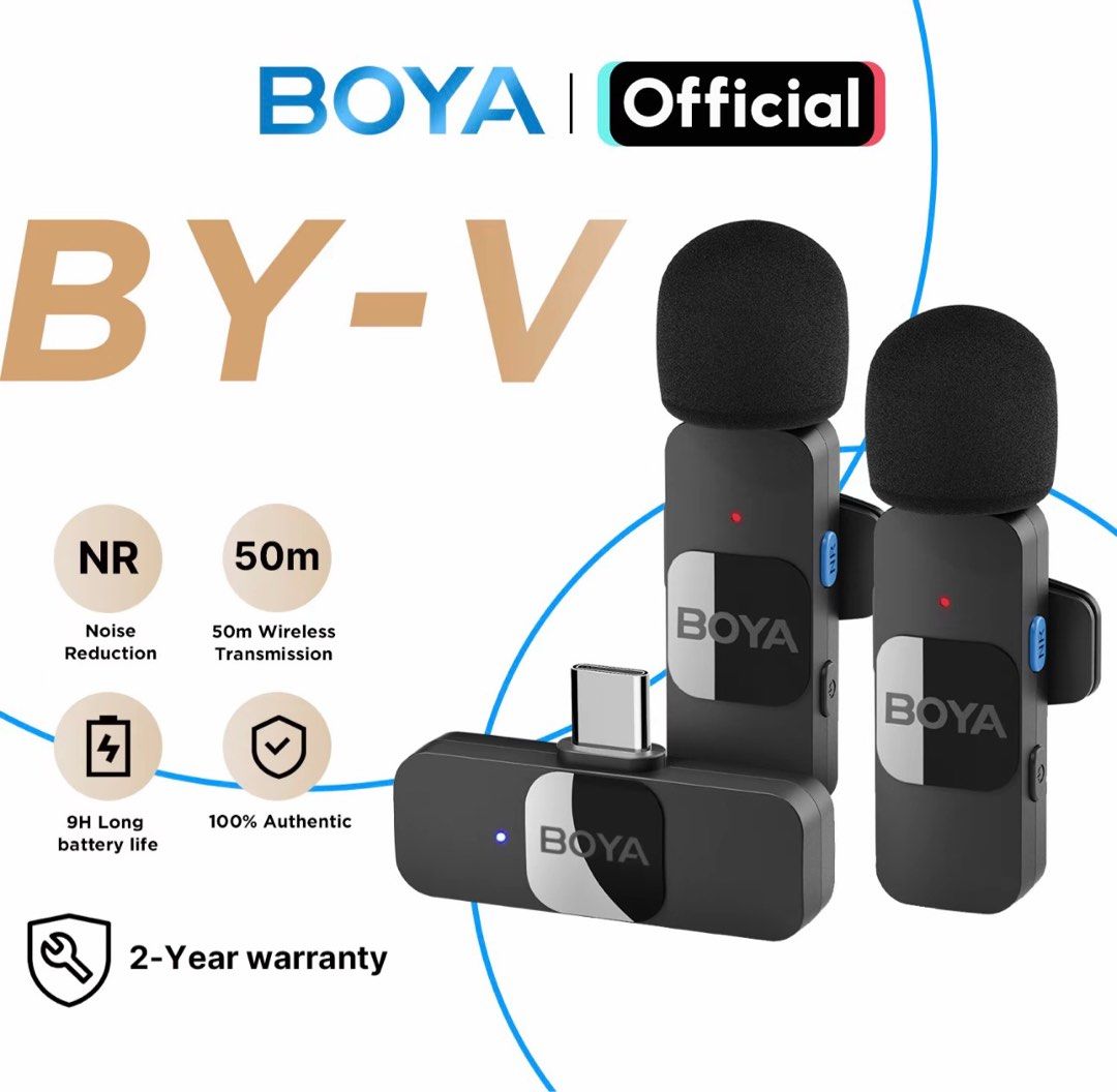 BOYA BY-V20 Wireless Microphone Set (2 Transmitters + 1 Type-C Receiver) – Customized Bedazzled Finish (Category: Microphones) located in Manila. Submitted by emman765 (Listing ID 1407561808, Image 2). Description: BOYA BY-V20 Wireless Microphone Set (2 Transmitters + 1 Type-C Receiver) – Customized Bedazzled Finish Condition: Excellent, 10/10 Inclusions: • Two (2) Transmitters and One (1) Type-C Receiver • SRP in the market now: PHP 2,000 • All 