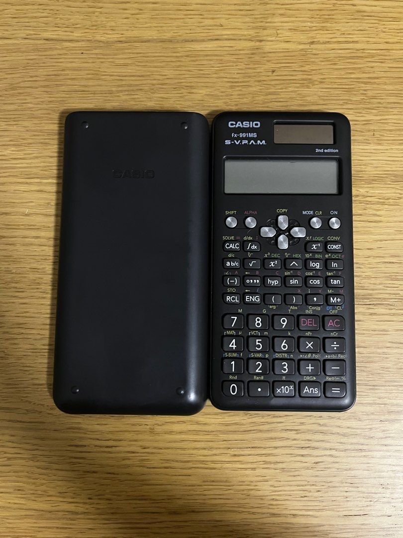 CASIO fx991MS Calculator 2nd edition (Category: Office & Business Technology) located in Marikina City. Submitted by x08__31x (Listing ID 1407493872, Image 2). Description: - CASIO fx991MS calculator included. - Comes with a protective cover. - Durable and reliable design - Suitable for students and professionals - Easy to use - Fully functioning, no issues - Can send more pics / videos GCash / BPI Transfer.