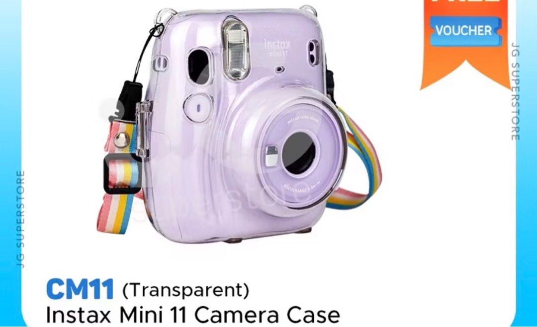 CM-11 Fujifilm Instax Mini 11 Clear Transparent Protective Case (Category: Camera Bags & Carriers) located in General Trias. Submitted by aprilocampo0412 (Listing ID 1407385398, Image 2). Description: CM-11 Fujifilm Instax Mini 11 Clear Transparent Protective Case.