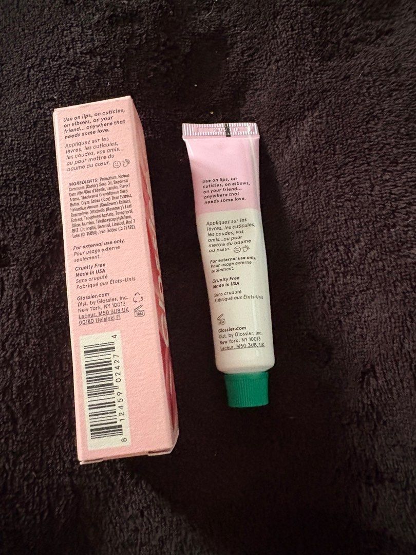 Glossier Rose Balm Dotcom (Category: Makeup) located in Quezon City. Submitted by brandedthingsforless (Listing ID 1407429377, Image 2). Description: - Glossier Rose Balm Dotcom - Rose-scented universal skin salve - 15 ml / 0.5 fl oz - Use on lips, cuticles, and dry patches - Cruelty-free - Made in USA Tried once .