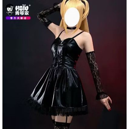HSIU Misa Amane Death Note Cosplay (Category: Sets or Coordinates) located in Quezon City. Submitted by aiuradarling (Listing ID 1407422079, Image 1). Description: -M on tag -Inclusions: Dress, wig (HSIU brand), lace fingerless gloves, stockings -No flaws.