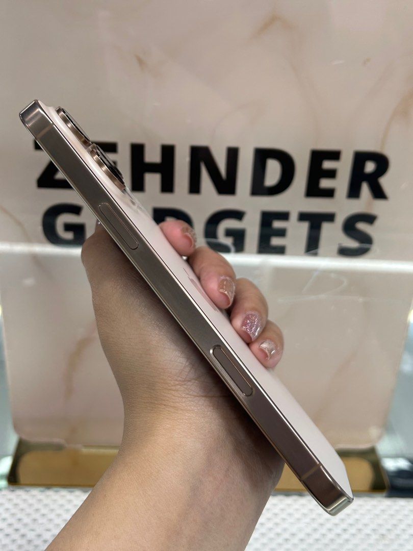 iPhone 16 PRO MAX 256GB OPENLINE (4 MONTHS OLD) (Category: iPhone 16 Series) located in San Juan City. Submitted by desireebayal96 (Listing ID 1407547294, Image 2). Description: iPhone 16 PRO MAX (DESERT TITANIUM) * 4 MONTHS OLD * UNDER WARRANTY UNTIL JULY. 2026 * NTC APPROVED * OPENLINE * ANY SIM * 256GB * 100% BATTERY HEALTH (ORIGINAL NOT BOOSTED) * 22 CYCLE COUNT * 100%% SMOOTH * NO DENTS * NO ISSUE * NO HISTORY OF REPAIR * NOT REFURBISHED * W
