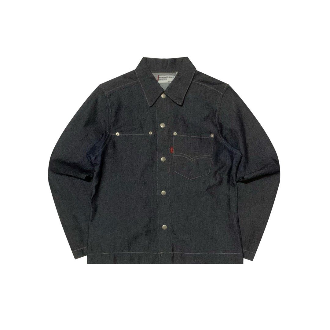 LEVI’S ENGINEERED JEANS TRACKER JACKET (Category: Coats, Jackets and Outerwear) located in Manila. Submitted by scarlett_hope (Listing ID 1407514327, Image 1). Description: LEVI’S ENGINEERED JEANS TRACKER JACKET L: 24 W: 18.5 COLOR RATE: 10/10 CONDITION: AS NEW COURIER: J&T OR LALAMOVE MOP: GCASH.