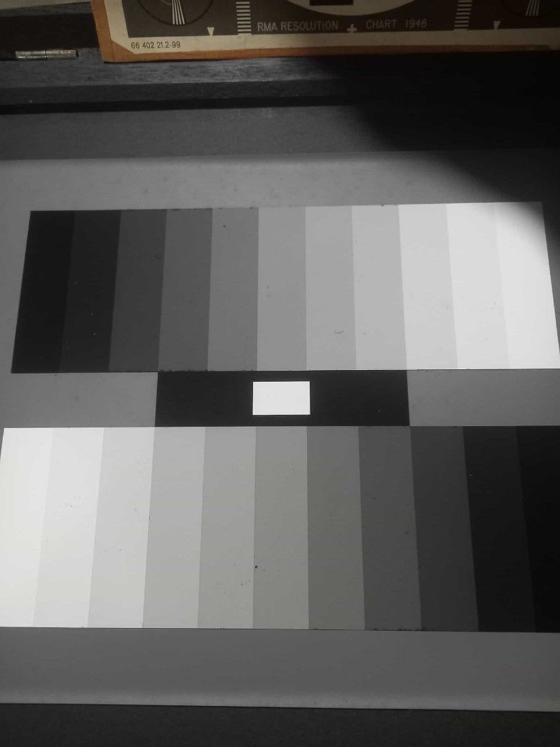 Murakami Color Research Laboratory GS-2L Grayscale test chart (Category: Other Photography Accessories) located in San Mateo. Submitted by daddyB918 (Listing ID 1407506206, Image 2). Description: - Vintage Murakami Color Research Laboratory GS-2L - Grayscale Tone Test Chart - Dated 86-11 - Includes original color charts - Designed for color analysis and research - Product of Japan.