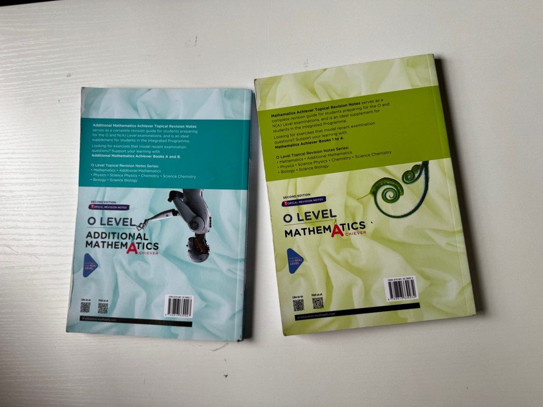 O Level Additional & Mathematics Achiever Topical Revision Notes ...