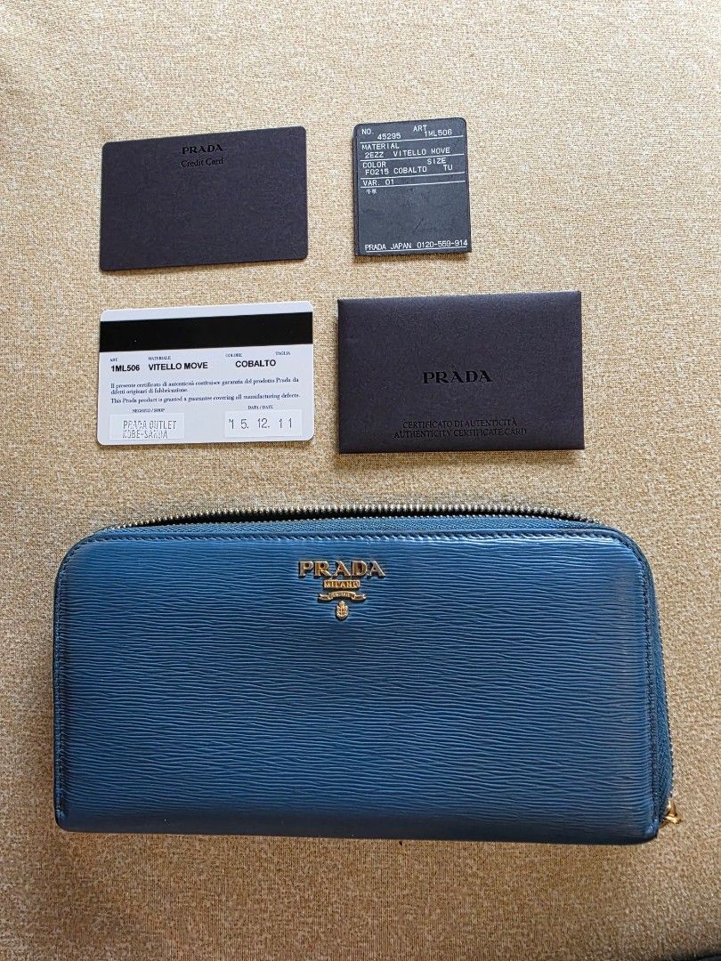 Original Prada Vitello Move Cobalto Blue Wallet (Category: Luxury Bags & Wallets) located in Makati City. Submitted by thisisanne (Listing ID 1407519618, Image 1). Description: Original Prada Vitello Move Cobalto Blue Wallet Selling low for Php6999 In good condition Decluttering PM for inquiries Shipping fee c/o buyer Meet up Makati.
