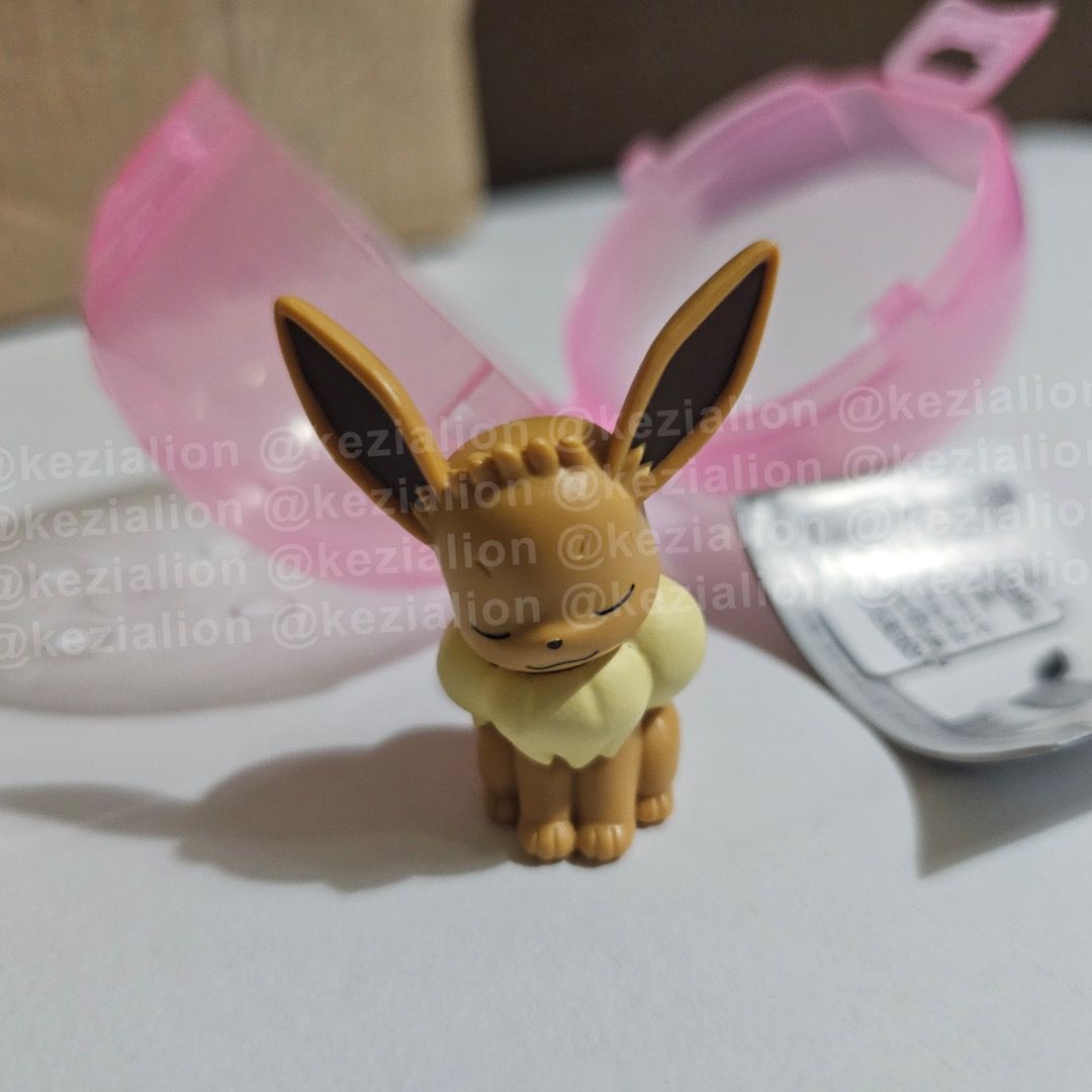 Pokemon Figure - Sleeping Eevee (Category: Designer & Blind Box Toys) located in Binan City. Submitted by kezialion (Listing ID 1407453622, Image 3). Description: Pokemon Figure - Sleeping Eevee with Gacha case Shipping: ‎✉️ J&T / LBC / Lalamove Message so I can quote the price for your location. .
