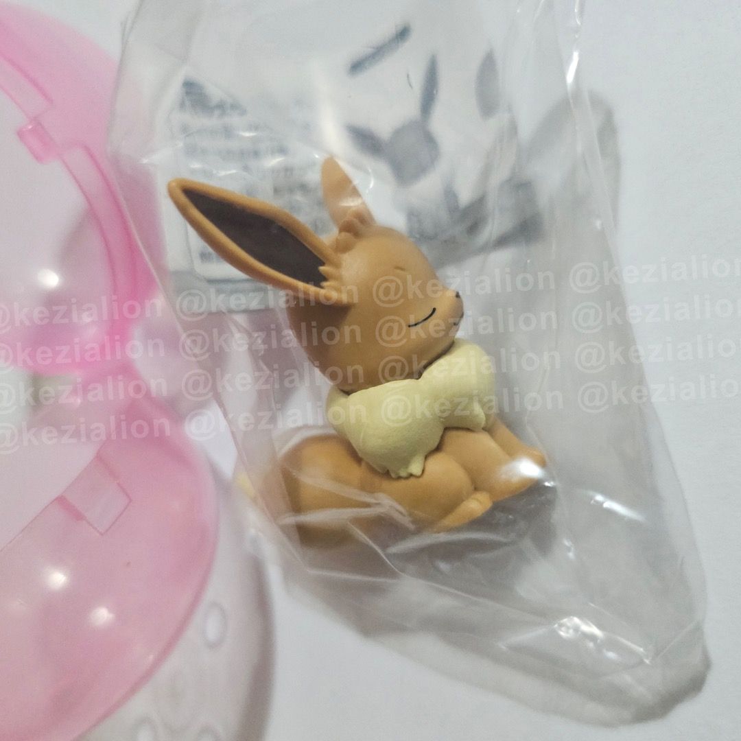 Pokemon Figure - Sleeping Eevee (Category: Designer & Blind Box Toys) located in Binan City. Submitted by kezialion (Listing ID 1407453622, Image 2). Description: Pokemon Figure - Sleeping Eevee with Gacha case Shipping: ‎✉️ J&T / LBC / Lalamove Message so I can quote the price for your location. .