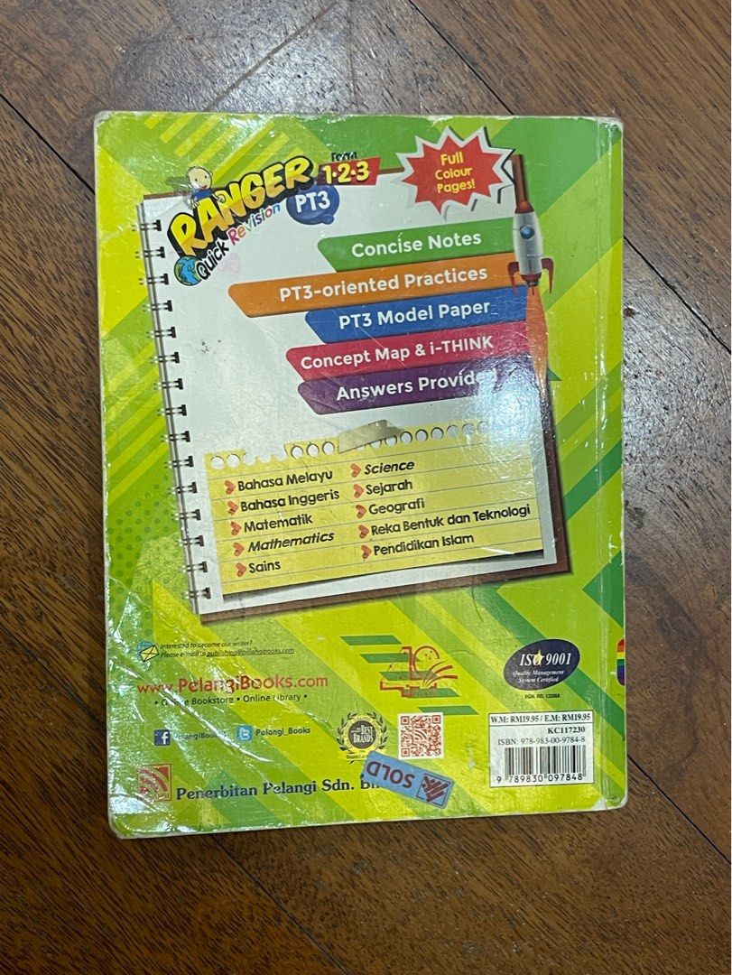 Add Maths Ranger Book Ranger Quick Revision Mathematics Form 1-2-3, Hobbies & Toys, Books ...