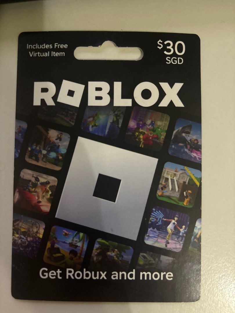 Roblox Gift Card - $30 SGD, Video Gaming, Gaming Accessories, Game Gift ...