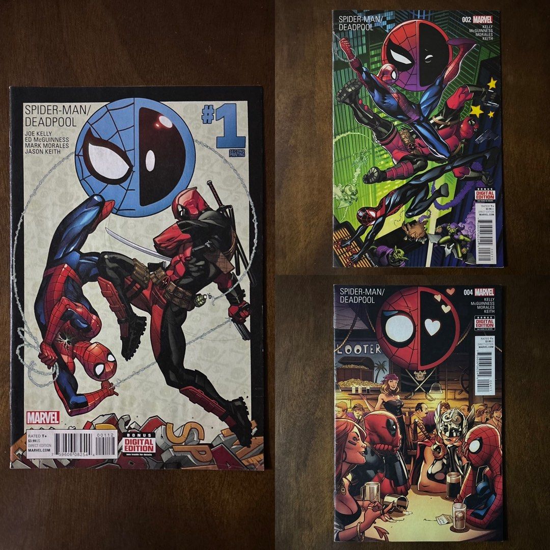 Spider-Man / Deadpool (Category: Comics & Manga) located in Muntinlupa City. Submitted by toychestmnl (Listing ID 1407388063, Image 1). Description: #spiderman #deadpool #marvel #comics.