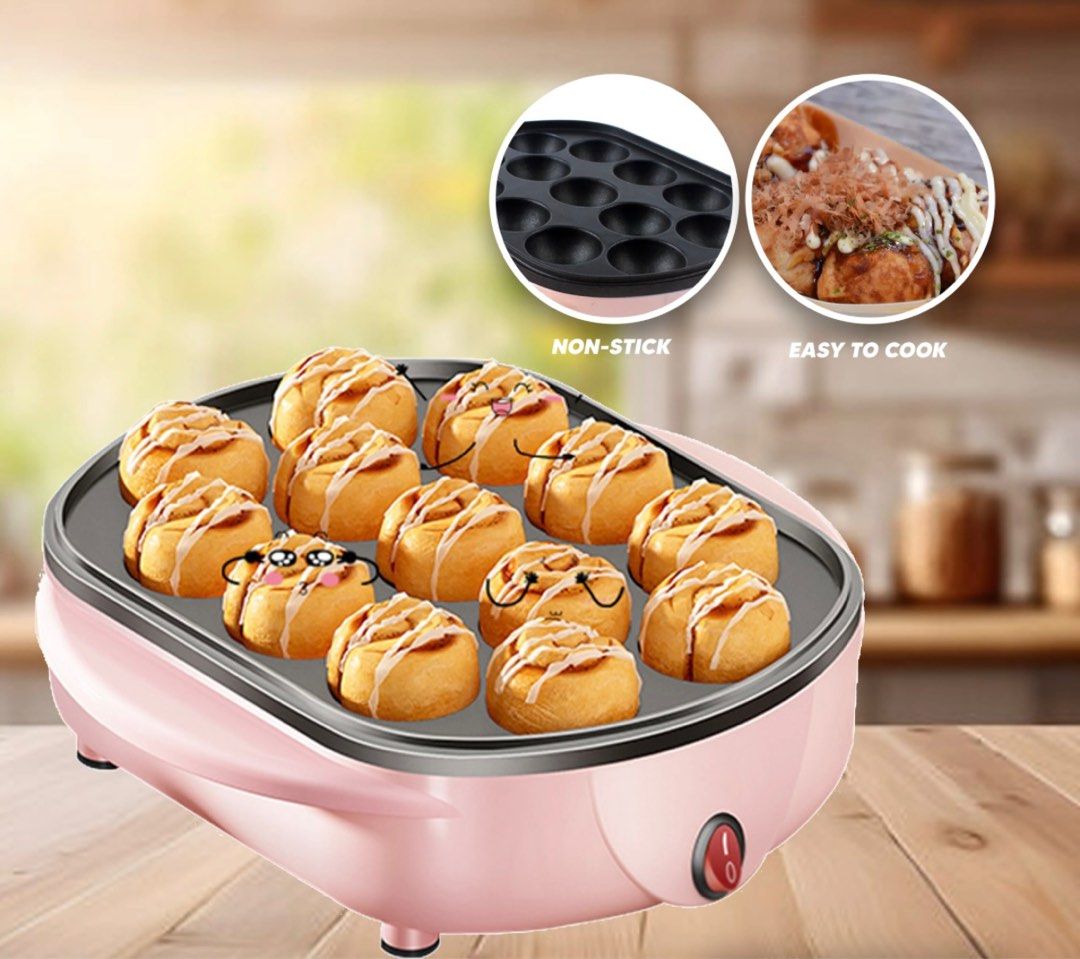 TAKOYAKI MULTI-FUNCTION GRIDDLE (Category: Cookware & Accessories) located in Las Pinas. Submitted by happyluv0302 (Listing ID 1407393792, Image 2). Description: Brandnew Brand: Eleven Capital Rated power 800W .