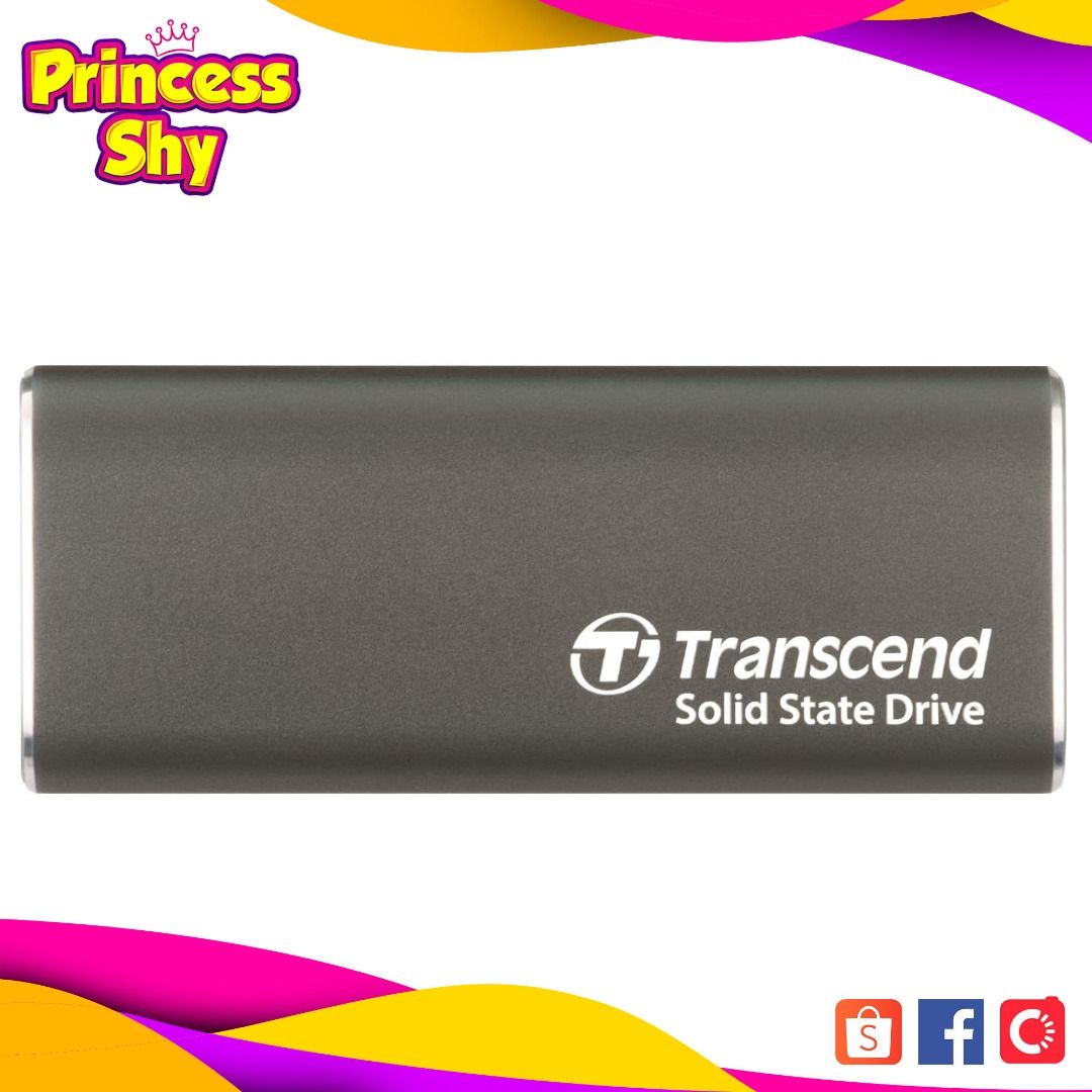 Transcend ESD265C 500GB USB 3.2 Type C Portable SSD External Solid State Drive TS500GESD265C (Category: Computer Parts) located in San Juan City. Submitted by princessshyph (Listing ID 1407451960, Image 1). Description: ✨ Transcend ESD265C 500GB Portable SSD (TS500GESD265C) ✨ 🚀 Ultra-Fast Performance Experience blazing-fast file transfers with USB 3.2 Gen 2 speeds — perfect for photos, videos, games, and work files. 💼 Slim & Portable Design Com