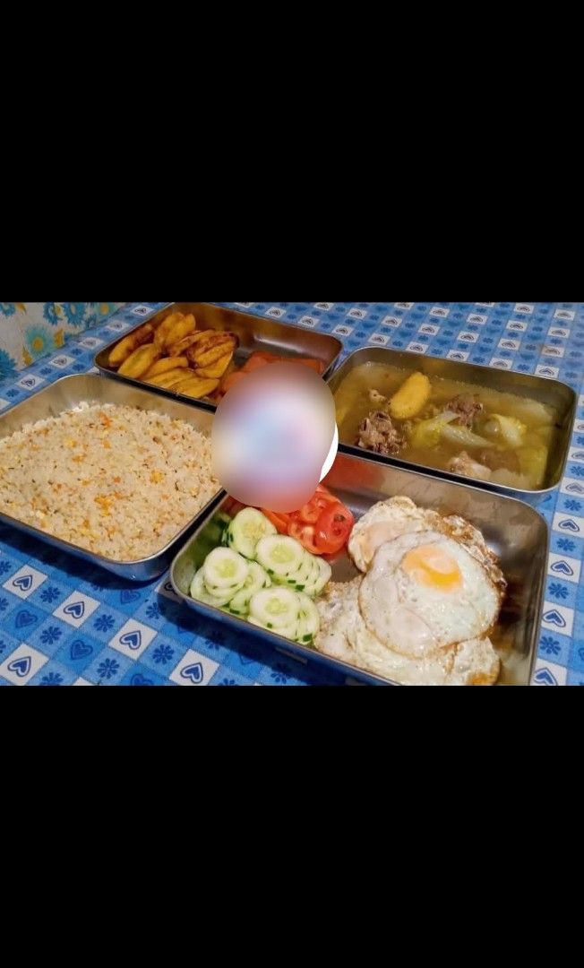 TRENDING FOOD TRAY WITH PLASTIC COVER (Category: Food Organization & Storage) located in Manila. Submitted by jashopp (Listing ID 1407424117, Image 3). Description: Big container 35 rs 200(3pcs) BAT KA PA BIBILI NG DISPOSABLE FOOD TRAY KUNG PWEDE NAMAN TONG TRENDING STAINLESS FOOD TRAY ANG BILIN MO,MAS MATAGAL MO PA MAGAGAMIT❣️ Sobrang nag trending nmn to Grabehan kase ang presyo Mura lng :TRENDING FOOD TRAY WITH PLASTIC COVER ▪️Size-20x25x5.5cm.