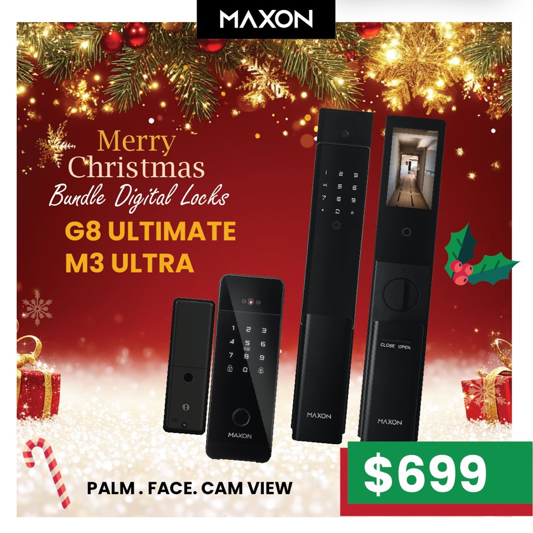 🎄Xmas PROMO🎄🎅 MAXON DIGITAL LOCK BUNDLE M3 ultra + G8, Furniture & Home ...