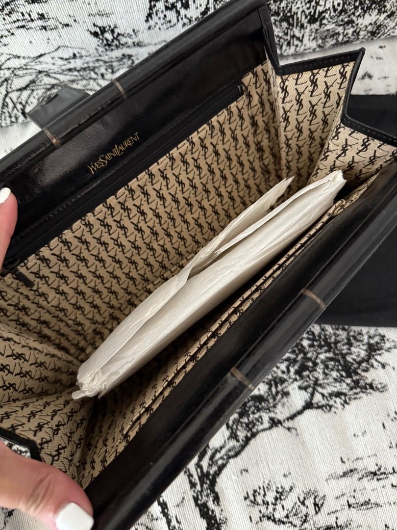 YSL Vintage Envelope Clutch Bag (Category: Luxury Bags & Wallets) located in Cavite. Submitted by clandestine1907 (Listing ID 1407459155, Image 3). Description: Vintage YSL Envelope Clut.
