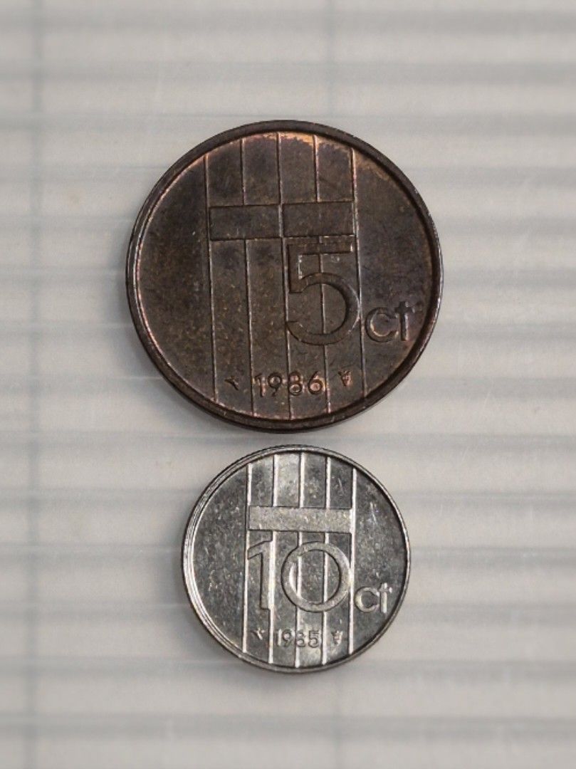 1986/1985荷蘭舊硬幣, 興趣及遊戲, 收藏品及紀念品, 錢幣- Carousell