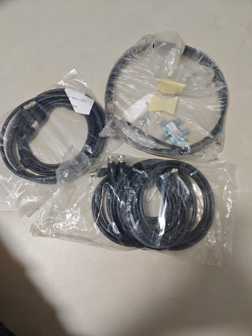 Assorted Coax RG6 Cables - New