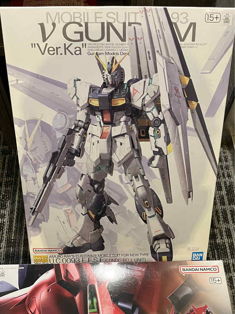 Bandai MG V Nu Gundam ver.ka, Hobbies & Toys, Toys & Games on Carousell