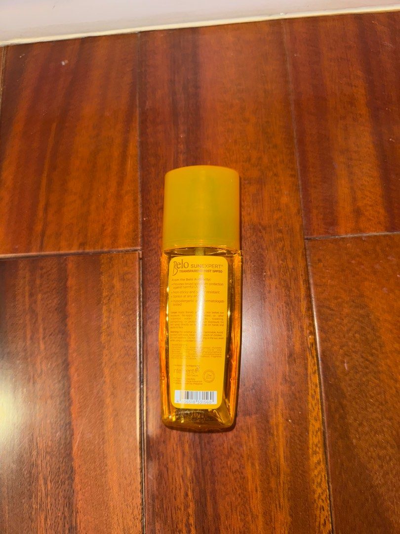 Belo SunExpert SPF 50 PA+++ Sunscreen Mist (Category: Face Care) located in Quezon City. Submitted by andrea_hauls (Listing ID 1410796270, Image 2). Description: - Belo SunExpert Sunscreen Mist - SPF 50 PA+++ - Broad-spectrum UVA/UVB protection - Non-sticky formula - Hypoallergenic - 50ml bottle - 60% Full.