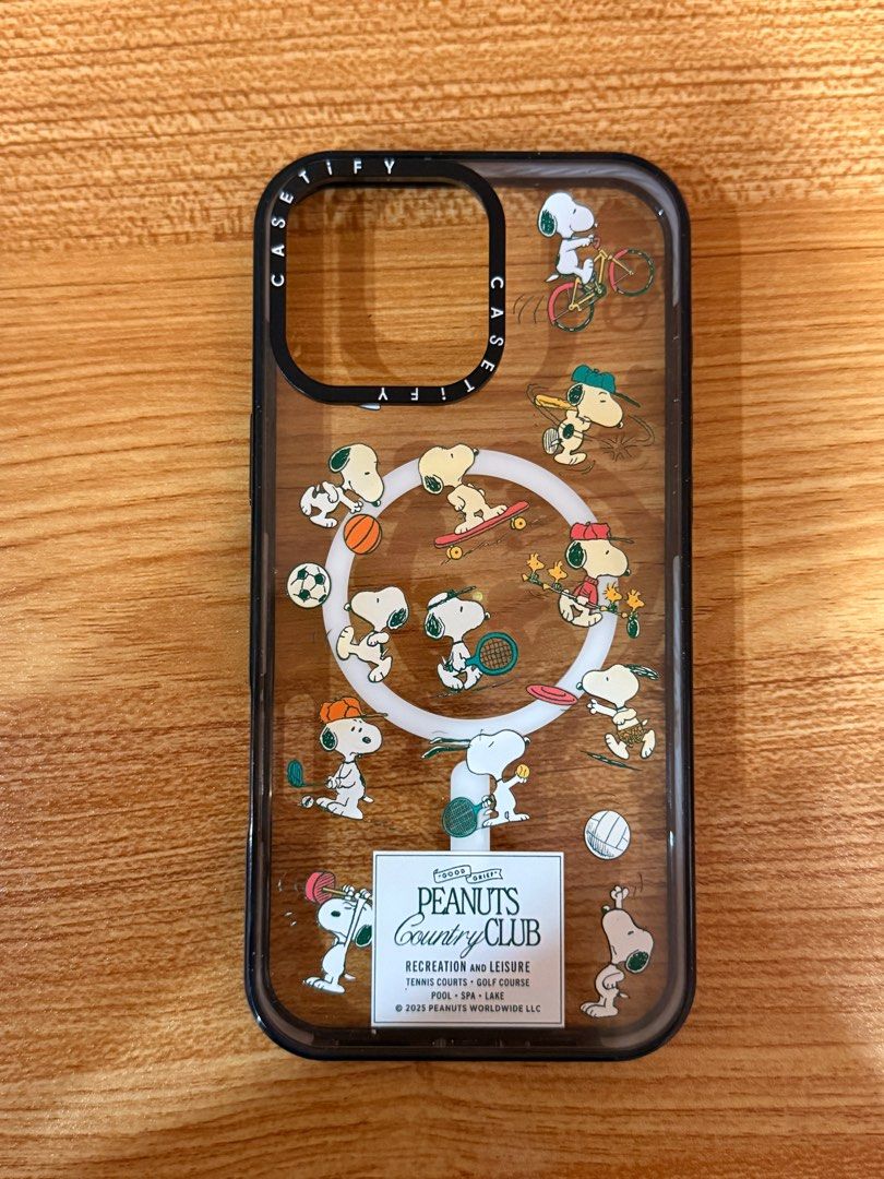 Casetify cases for iPhone 16 Pro Max (Category: Cases & Sleeves) located in Quezon City. Submitted by soartdeco (Listing ID 1410856171, Image 3). Description: Both for 650 Each for 350 Good as new for the bunnies, snoopy has slight yellowing (see image) Please DM if interested.