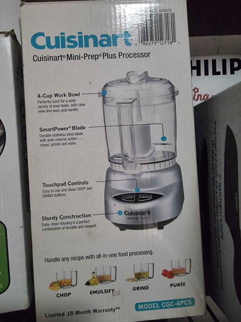 Cuisinart mini processor (Category: Other Kitchen Appliances) located in Quezon City. Submitted by buhaybukid (Listing ID 1410759070, Image 2). Description: no blade 120 volts rfs declutter.