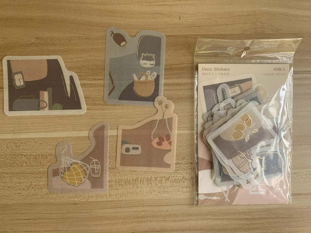 Deco Stickers (Category: Craft Supplies & Tools) located in Quezon City. Submitted by elaqz (Listing ID 1410797702, Image 1). Description: - unsealed deco stickers - message for more pictures - perfect for journaling.